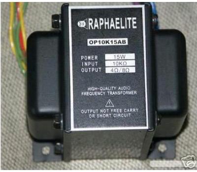 RAPHAELITE Push Pull Transformer 15W 6V6,6P1,EL84 (Ultra Linear Tap) OP10K15AB
