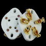 Ceramic 5-Pin Gold Plated Tube Socket