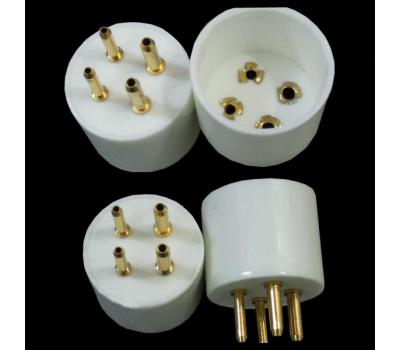 Ceramic 4-Pin Gold Plated Tube Base (1 PC)