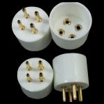 Ceramic 4-Pin Gold Plated Tube Base (1 PC)