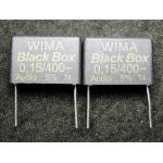 WIMA Black Box 0.15uF 400V Polypropylene Film Metallized Electrodes Capacitor (1PC)