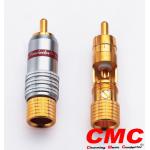 CMC 8236-WU 24K Gold Plated RCA Male Plug (2 PCS)