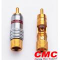 CMC 6236-WU 24K Gold Plated RCA Male Plu...