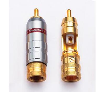 CMC 1016-WU 24K Gold Plated RCA Male Plug (2 PCS)