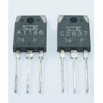 SANKEN 2SA1186 2SC2837 Pair TO3P