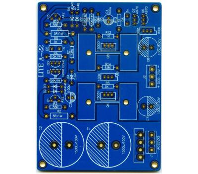 A22 MOSFET Variable Voltage Regulator (0V to +/-70V) PCB