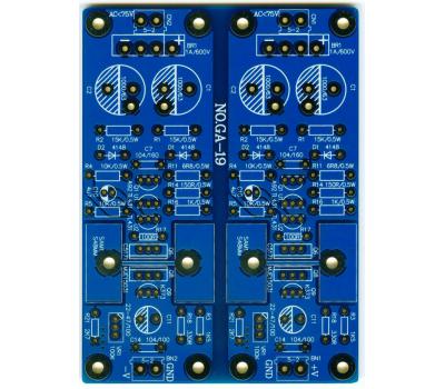 GA19 MOSFET Variable Voltage Regulator (+/-5V to +/-90V) PCB
