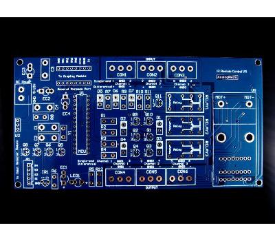 IR Remote Control Volume PCB (100K) (6 channels) + MCU