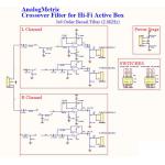 CO2B Crossover Filter / Lowpass and Highpass filters Kit (Butterworth or Bessel Type) (Stereo)