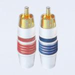 Choseal Q-910 24K Gold Plated RCA Male Plug (2 PCS)