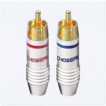 Choseal Q-911 24K Gold Plated RCA Male Plug (2 PCS)