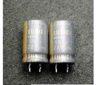2x ELNA 'Silmic II' 220uF/16V condensatore elettrolitico RFS-16V221MH5