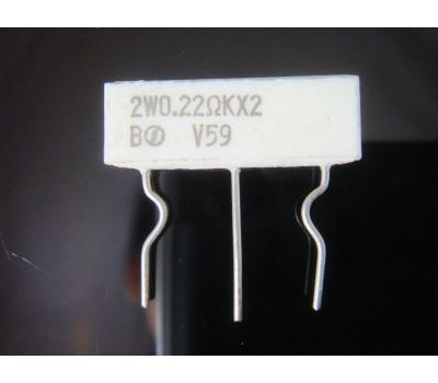 Cement 0.22 Ohm x2 2W Non-inductance Resistor