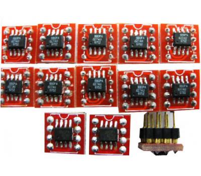 OPA627AU SOIC to DIP Adaptor Module x1