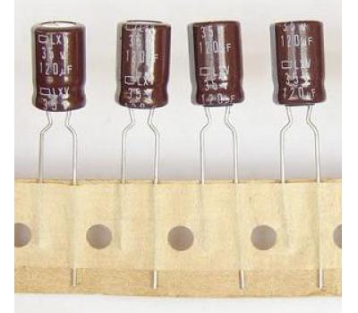 Nippon Chemi-con 120uF 35V Electrolytic Capacitor