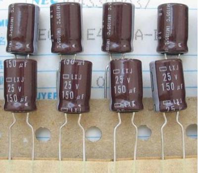 Nippon Chemi-con 150uF 25V Electrolytic Capacitor