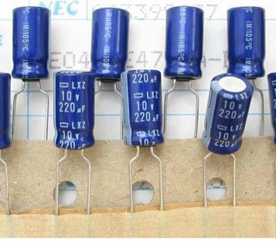 Nippon Chemi-con 220uF 10V Electrolytic Capacitor