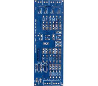CO2B Crossover Filter for Hi-Fi Active Box PCB (Butterworth or Bessel Type) (Stereo)