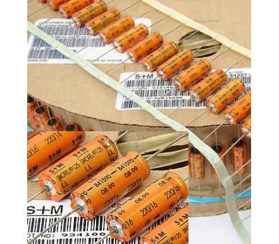 Simens 220uF 16V SIKOREL125 Axial Electrolytic Capacitor