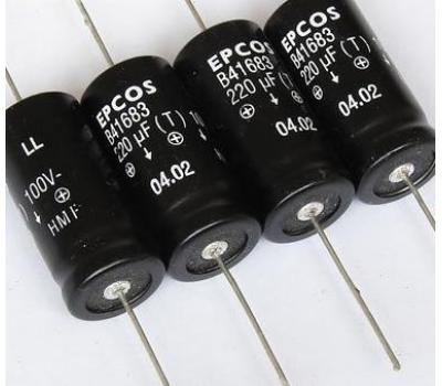 Simens 220uF 100V Axial Electrolytic Capacitor