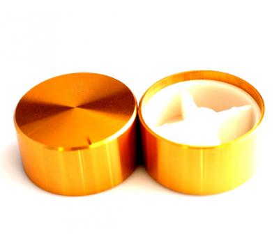 Gold 34mm x 17mm Aluminum Rotary Knob