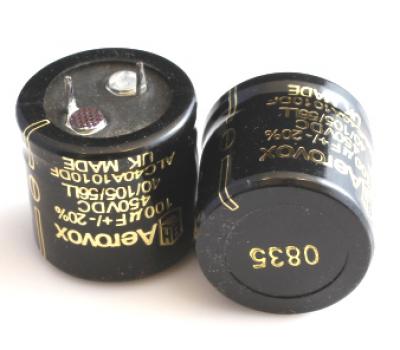BHC Aerovox 100uF 450V Electrolytic Capacitor