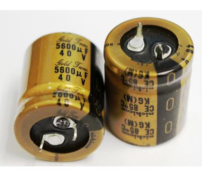 Nichicon KG 5600uf 40v Gold Tune Electrolytic Capacitor