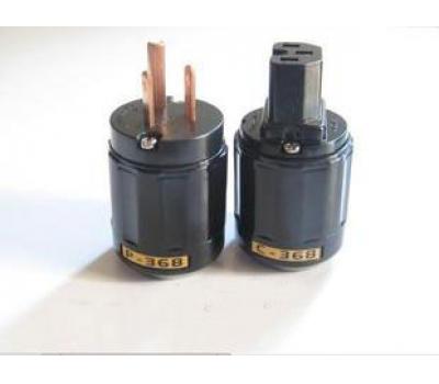 R-Copper C-368 Power IEC Connector & P-368 Plug US