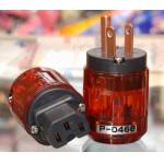 Japan Red C-046E Power IEC Connector & P-046E Plug US
