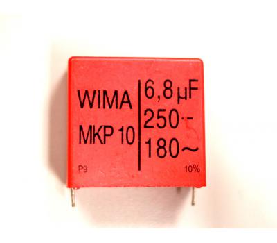 WIMA MKP10 6.8uF 250V Polyproplyene Metallized Electrodes Capacitor