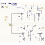 EL34 SE V Single-end Tube Amplifier 10W+10W Kit (Stereo)