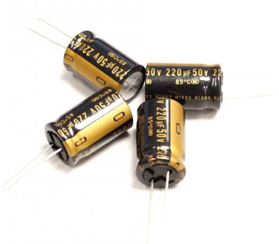 Nichicon Muse KZ 220uF 50V Electrolytic Capacitor