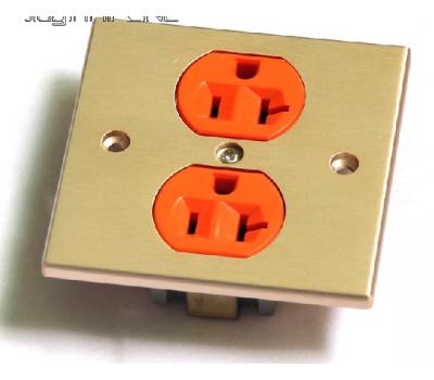 STD Gold Dual Outlet AC Power Socket Adapter US