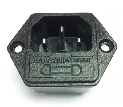 Power Inlet IEC Socket with Fuse Slot