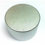 Silver 45mm x 30mm Aluminium Dot Screw Rotary Knob