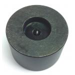 Black 45mm x 30mm Aluminium Dot Screw Rotary Knob