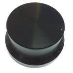 Black 59mm x 30mm Aluminum Rotary Knob