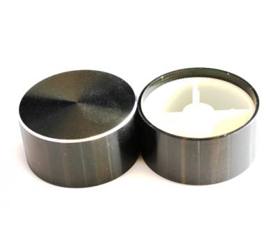 Black 26mm x 17mm Aluminum Rotary Knob