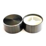 Black 26mm x 17mm Aluminum Rotary Knob