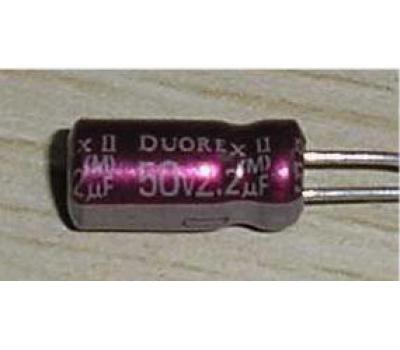 ELNA Duorex Electrolytic Capacitor 2.2uf/50v (20PCS)