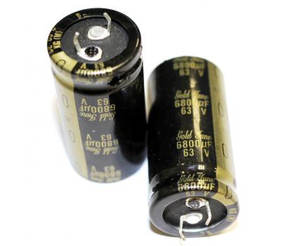 Nichicon KG 6800uF 63V Gold Tune Electrolytic Capacitor