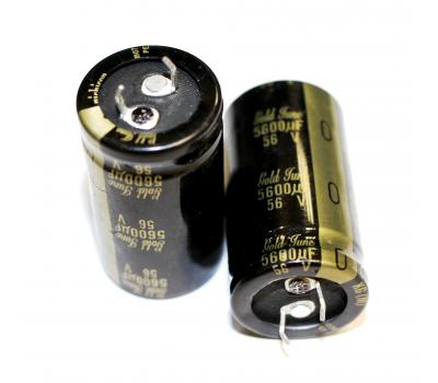 Nichicon KG 5600uF 56V Gold Tune Electrolytic Capacitor