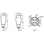 TJ Full Music 2A3/n (2A3) Dome Shape  Vacuum Tube Matched Pair